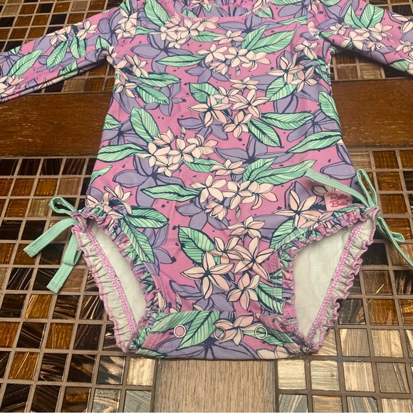 Ruffle Butts Violet Valley Rash guard - Picture 4 of 8